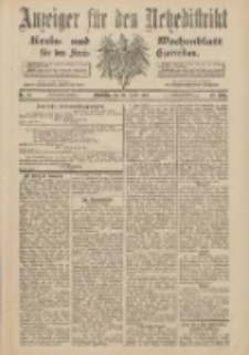 Anzeiger f&uuml;r den Netzedistrikt Kreis- und Wochenblatt f&uuml;r den Kreis Czarnikau 1900.04.26 Jg.48 Nr48