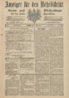 Anzeiger f&uuml;r den Netzedistrikt Kreis- und Wochenblatt f&uuml;r den Kreis Czarnikau 1900.05.05 Jg.48 Nr52