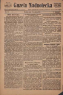Gazeta Nadnotecka: pismo poświęcone sprawie polskiej na ziemi nadnoteckiej 1921.09.13 R.1 Nr72