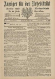 Anzeiger f&uuml;r den Netzedistrikt Kreis- und Wochenblatt f&uuml;r den Kreis Czarnikau 1900.05.17 Jg.48 Nr57