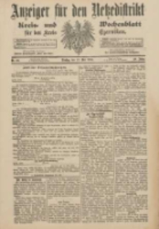 Anzeiger f&uuml;r den Netzedistrikt Kreis- und Wochenblatt f&uuml;r den Kreis Czarnikau 1900.05.22 Jg.48 Nr59