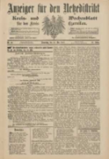 Anzeiger f&uuml;r den Netzedistrikt Kreis- und Wochenblatt f&uuml;r den Kreis Czarnikau 1900.05.24 Jg.48 Nr60
