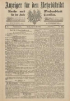 Anzeiger f&uuml;r den Netzedistrikt Kreis- und Wochenblatt f&uuml;r den Kreis Czarnikau 1900.05.29 Jg.48 Nr61