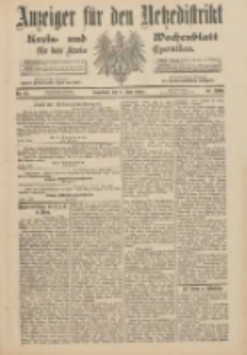 Anzeiger f&uuml;r den Netzedistrikt Kreis- und Wochenblatt f&uuml;r den Kreis Czarnikau 1900.06.09 Jg.48 Nr65