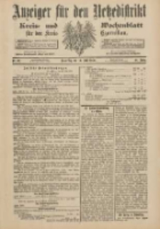 Anzeiger für den Netzedistrikt Kreis- und Wochenblatt für den Kreis Czarnikau 1900.06.14 Jg.48 Nr67