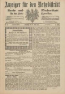 Anzeiger f&uuml;r den Netzedistrikt Kreis- und Wochenblatt f&uuml;r den Kreis Czarnikau 1900.06.28 Jg.48 Nr73