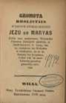 Gromota brolisties wyssuswatokas sirdies Jezu un Maryas : kotra caur zwaleyszonu Wiersiniku Feymanu Baźnieyc&acirc; pisaturis, ar sarakstieyszonu to wyssa, kas nu cinieytoim tos Brolisties ir mieklejams, un ar daduszonu tus łyugszonu, kotras wiel da szam Łatwiszy pa sowom gromotom natureja.
