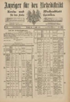 Anzeiger f&uuml;r den Netzedistrikt Kreis- und Wochenblatt f&uuml;r den Kreis Czarnikau 1900.08.07 Jg.48 Nr90