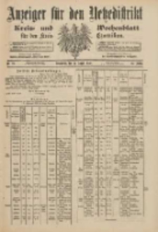 Anzeiger für den Netzedistrikt Kreis- und Wochenblatt für den Kreis Czarnikau 1900.08.11 Jg.48 Nr92