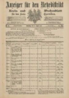 Anzeiger für den Netzedistrikt Kreis- und Wochenblatt für den Kreis Czarnikau 1900.08.16 Jg.48 Nr94