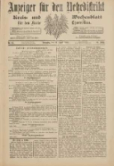 Anzeiger f&uuml;r den Netzedistrikt Kreis- und Wochenblatt f&uuml;r den Kreis Czarnikau 1900.08.23 Jg.48 Nr97
