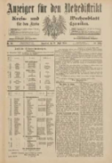 Anzeiger f&uuml;r den Netzedistrikt Kreis- und Wochenblatt f&uuml;r den Kreis Czarnikau 1900.08.25 Jg.48 Nr98