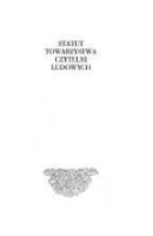 Statut Towarzystwa Czytelni Ludowych