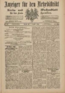 Anzeiger f&uuml;r den Netzedistrikt Kreis- und Wochenblatt f&uuml;r den Kreis Czarnikau 1900.09.11 Jg.48 Nr105