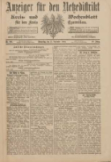 Anzeiger für den Netzedistrikt Kreis- und Wochenblatt für den Kreis Czarnikau 1900.09.13 Jg.48 Nr106