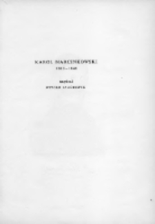 Karol Marcinkowski 1800-1846