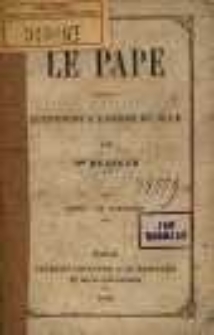 Le pape : questions a l'ordre du jour