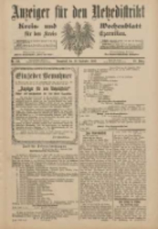 Anzeiger f&uuml;r den Netzedistrikt Kreis- und Wochenblatt f&uuml;r den Kreis Czarnikau 1900.09.29 Jg.48 Nr113