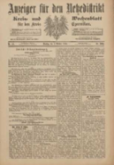 Anzeiger für den Netzedistrikt Kreis- und Wochenblatt für den Kreis Czarnikau 1900.10.09 Jg.48 Nr117
