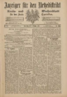 Anzeiger f&uuml;r den Netzedistrikt Kreis- und Wochenblatt f&uuml;r den Kreis Czarnikau 1900.10.11 Jg.48 Nr118