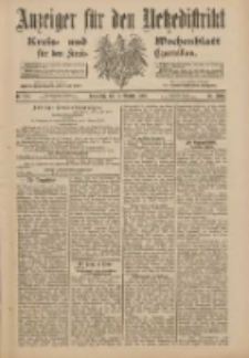 Anzeiger für den Netzedistrikt Kreis- und Wochenblatt für den Kreis Czarnikau 1900.10.11 Jg.48 Nr118