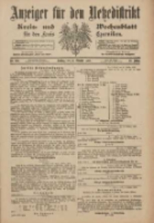 Anzeiger f&uuml;r den Netzedistrikt Kreis- und Wochenblatt f&uuml;r den Kreis Czarnikau 1900.10.16 Jg.48 Nr120