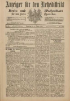 Anzeiger f&uuml;r den Netzedistrikt Kreis- und Wochenblatt f&uuml;r den Kreis Czarnikau 1900.10.18 Jg.48 Nr121