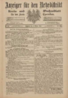 Anzeiger für den Netzedistrikt Kreis- und Wochenblatt für den Kreis Czarnikau 1900.10.27 Jg.48 Nr125
