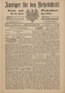 Anzeiger f&uuml;r den Netzedistrikt Kreis- und Wochenblatt f&uuml;r den Kreis Czarnikau 1900.11.10 Jg.48 Nr131