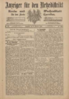 Anzeiger für den Netzedistrikt Kreis- und Wochenblatt für den Kreis Czarnikau 1900.11.10 Jg.48 Nr131