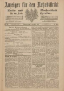 Anzeiger für den Netzedistrikt Kreis- und Wochenblatt für den Kreis Czarnikau 1900.11.17 Jg.48 Nr134