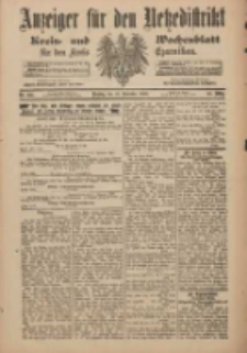 Anzeiger f&uuml;r den Netzedistrikt Kreis- und Wochenblatt f&uuml;r den Kreis Czarnikau 1900.11.20 Jg.48 Nr135