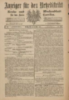 Anzeiger f&uuml;r den Netzedistrikt Kreis- und Wochenblatt f&uuml;r den Kreis Czarnikau 1900.11.27 Jg.48 Nr137