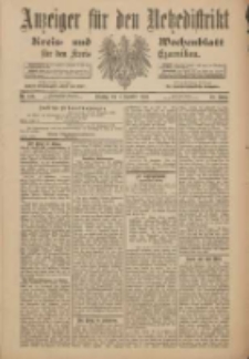 Anzeiger f&uuml;r den Netzedistrikt Kreis- und Wochenblatt f&uuml;r den Kreis Czarnikau 1900.12.04 Jg.48 Nr140