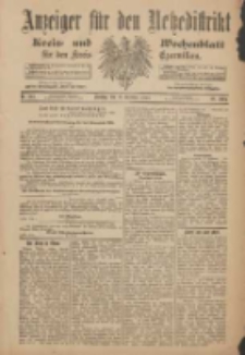 Anzeiger f&uuml;r den Netzedistrikt Kreis- und Wochenblatt f&uuml;r den Kreis Czarnikau 1900.12.11 Jg.48 Nr143