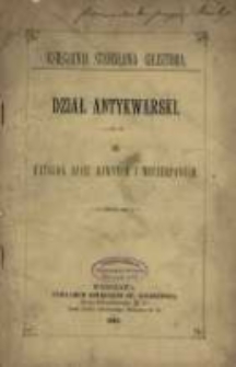 Dział antykwarski. 13, Katalog dzieł dawnych i wyczerpanych / Księgarnia Stanisława Giejsztora