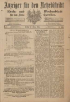 Anzeiger f&uuml;r den Netzedistrikt Kreis- und Wochenblatt f&uuml;r den Kreis Czarnikau 1901.01.08 Jg.49 Nr3