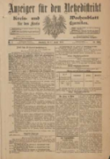 Anzeiger f&uuml;r den Netzedistrikt Kreis- und Wochenblatt f&uuml;r den Kreis Czarnikau 1901.01.12 Jg.49 Nr5