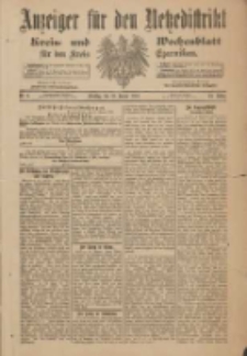 Anzeiger f&uuml;r den Netzedistrikt Kreis- und Wochenblatt f&uuml;r den Kreis Czarnikau 1901.01.15 Jg.49 Nr6
