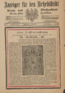 Anzeiger f&uuml;r den Netzedistrikt Kreis- und Wochenblatt f&uuml;r den Kreis Czarinkau 1901.01.18 Jg.49 Nr8