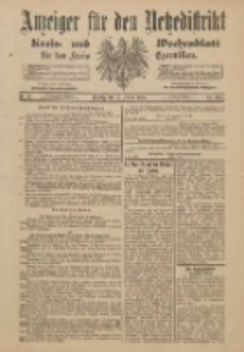 Anzeiger f&uuml;r den Netzedistrikt Kreis- und Wochenblatt f&uuml;r den Kreis Czarnikau 1901.02.19 Jg.49 Nr21