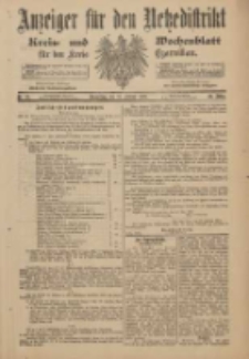 Anzeiger f&uuml;r den Netzedistrikt Kreis- und Wochenblatt f&uuml;r den Kreis Czarnikau 1901.02.21 Jg.49 Nr22