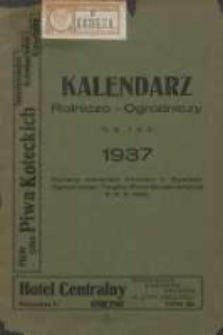 Kalendarz Rolniczo-Ogrodniczy na rok 1937