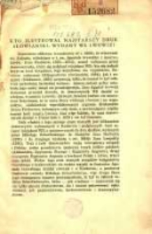 Kto ilustrował najstarszy druk słowiański, wydany we Lwowie?