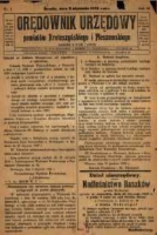 Orędownik Urzędowy Powiatów Krotoszyńskiego i Pleszewskiego 1929.01.02 R.56 Nr1
