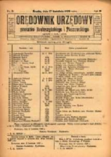 Orędownik Urzędowy Powiat&oacute;w Krotoszyńskiego i Pleszewskiego 1929.04.17 R.56 Nr31