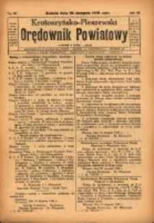 Krotoszyńsko - Pleszewski Orędownik Powiatowy 1929.08.24 R.56 Nr67