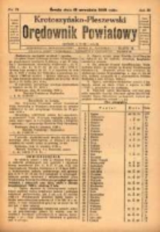 Krotoszyńsko - Pleszewski Orędownik Powiatowy 1929.09.18 R.56 Nr74