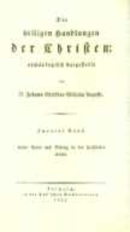 Die Heiligen Handlungen der Christen arch&auml;ologische dargestellet. Bd.2 Ueber Gebet und Gesang in der christlichen Kirche