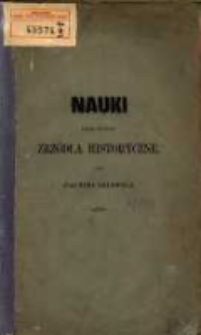 Nauki dające poznawać zrzódła historyczne przez Joachima Lelewela